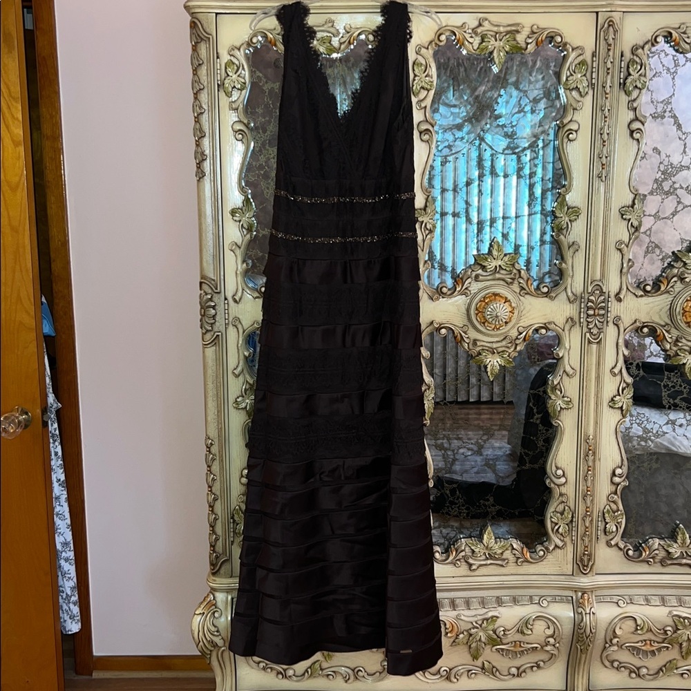 JS Collections Brown Sleeveless Dress